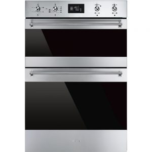 Smeg 60cm Stainless Steel Double Electric Classic Oven